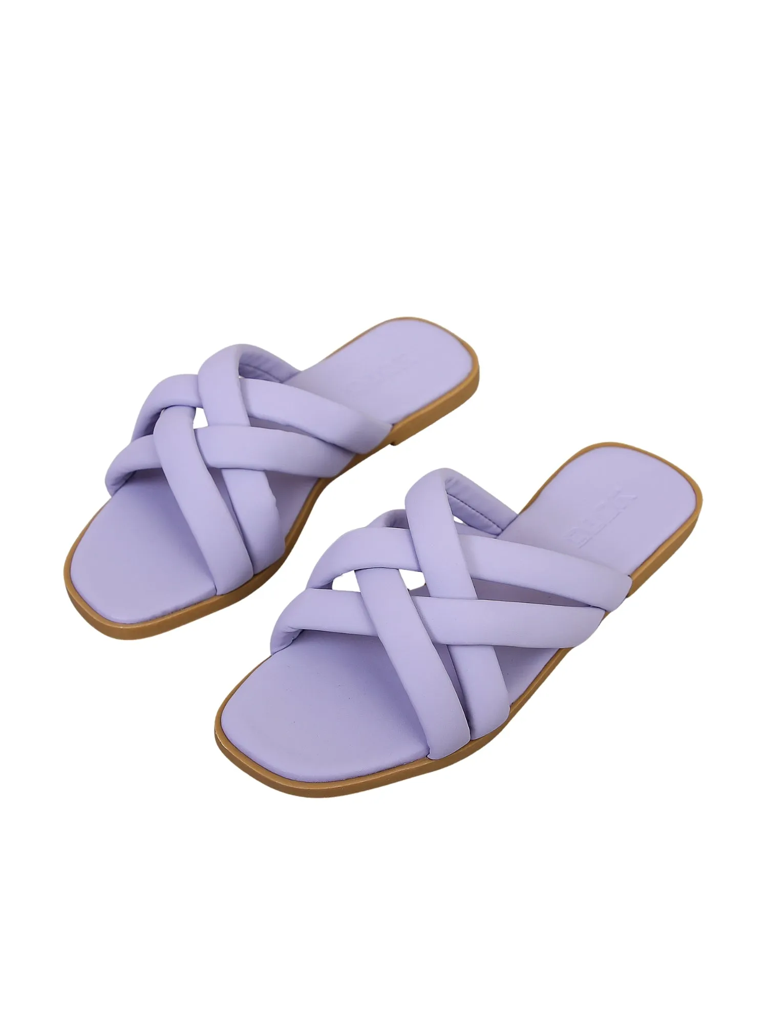 Urban Airy Flat Slides-Purple