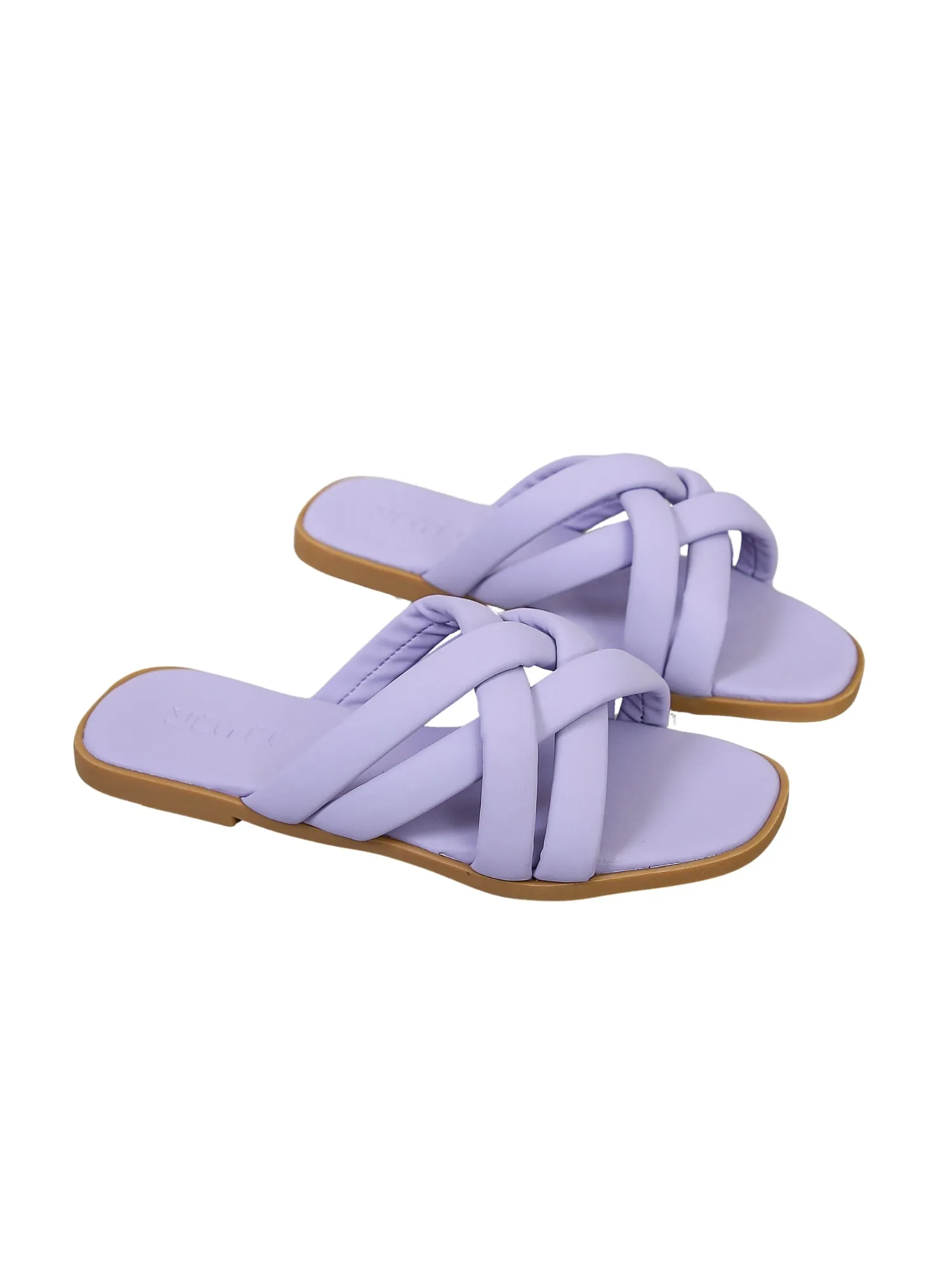 Urban Airy Flat Slides-Purple