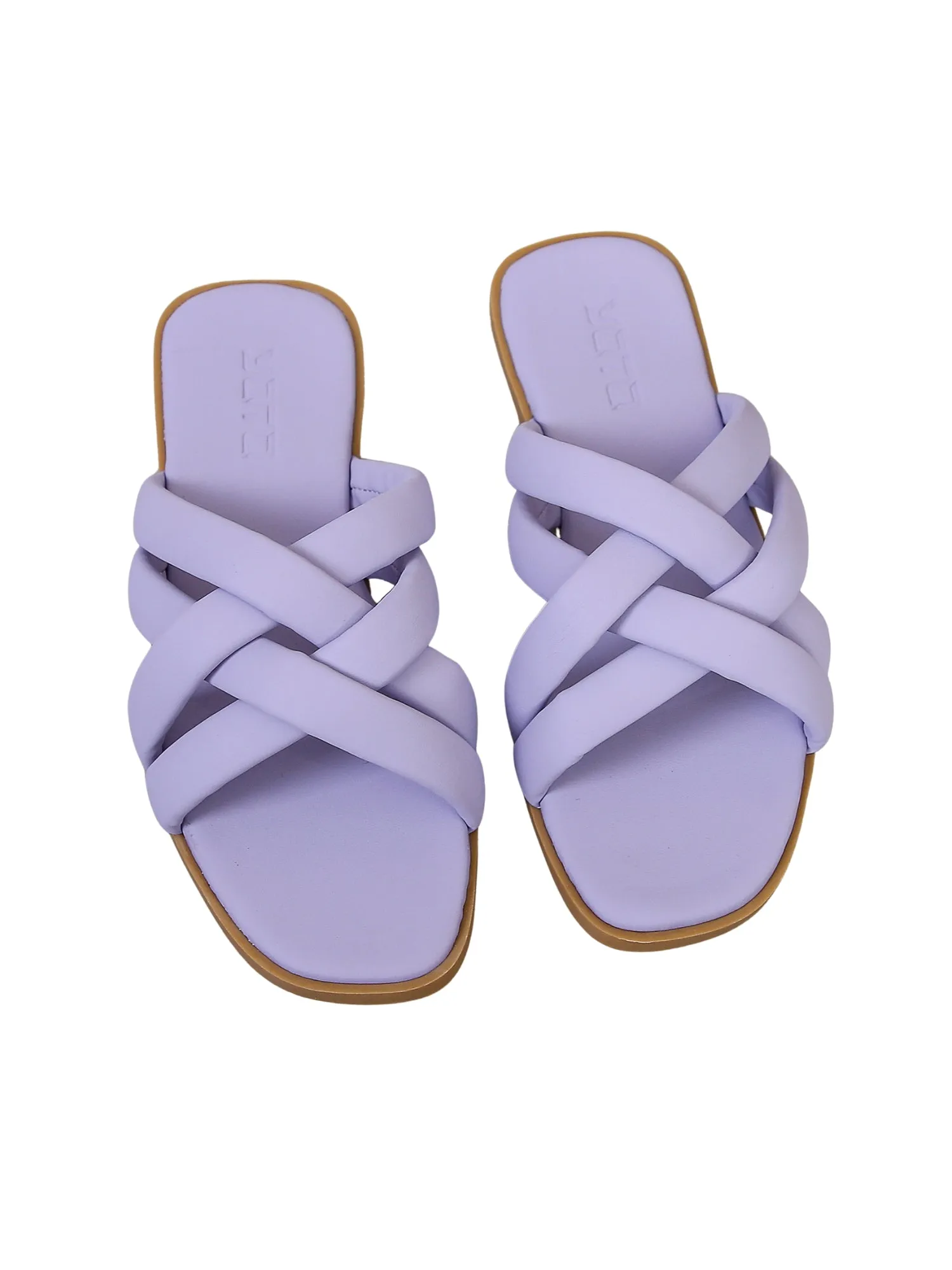 Urban Airy Flat Slides-Purple