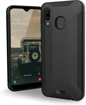 URBAN ARMOR GEAR UAG Designed for Samsung Galaxy A20/A30 Case Rugged Shockproof Thin Protective Cover, Scout [Black]