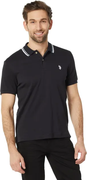 U.S. Polo Assn. Men's Slim Fit Tipped Interlock Knit Polo