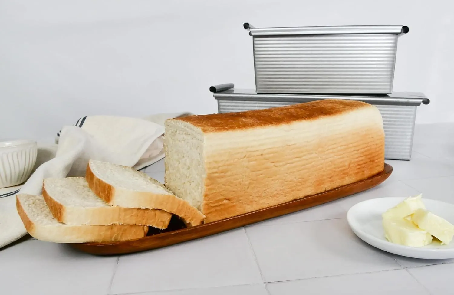 USA Pan Pullman Loaf Pan with Cover, Large w Set of 2