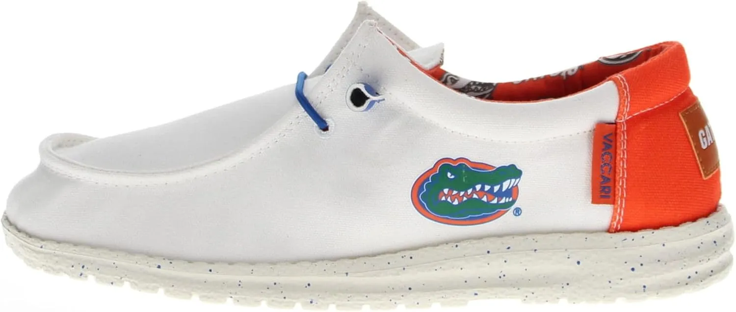 Vaccari Women's Kate NCAA Slip-On Canvas Loafers | Comfortable & Light-Weight Casual Shoes