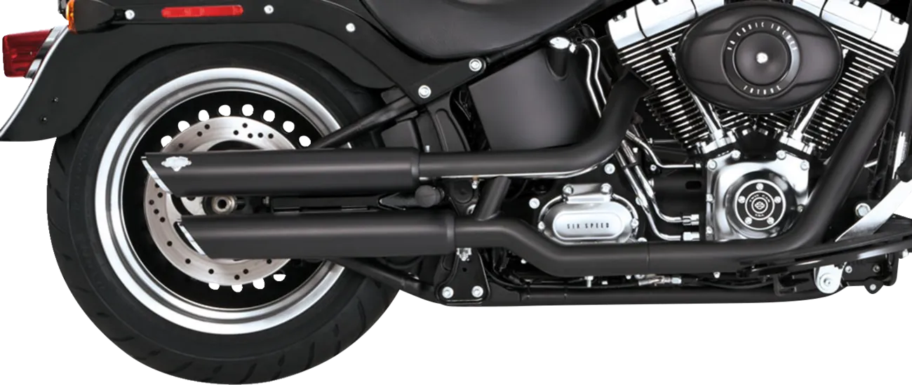 VANCE & HINES 3" Twin Slash Slip-On Mufflers - Black 46343