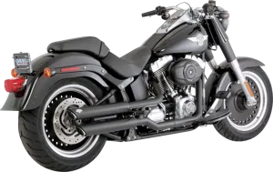VANCE & HINES 3" Twin Slash Slip-On Mufflers - Black 46343