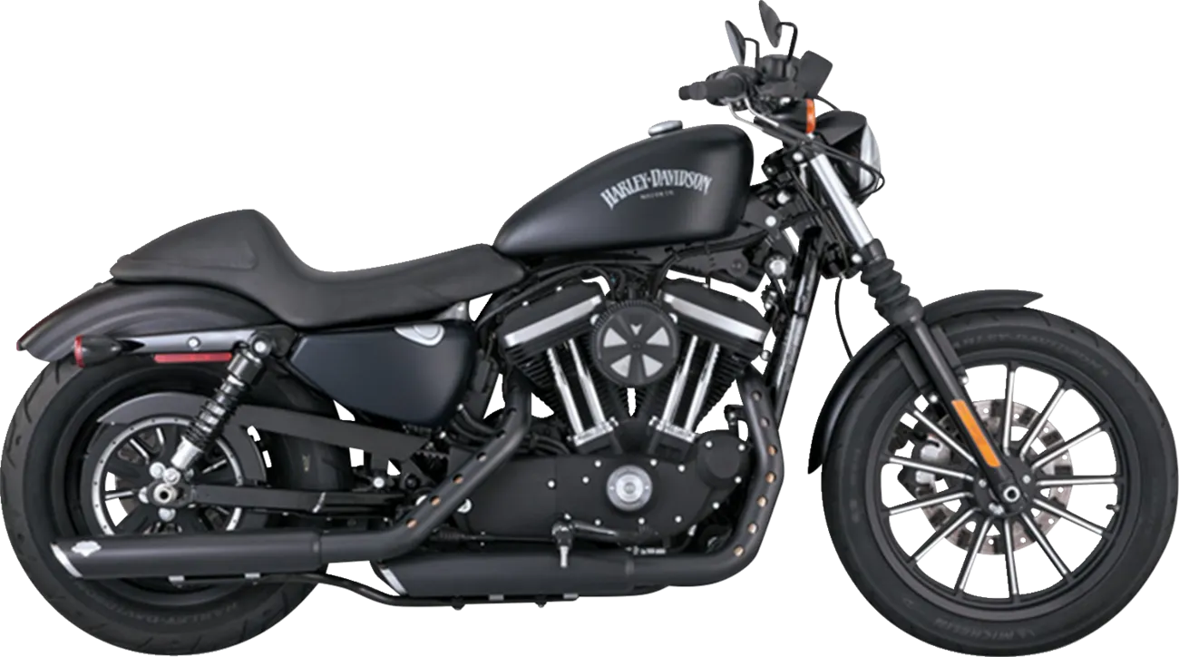 VANCE & HINES 3" Twin Slash Slip-On Mufflers - Black 46361