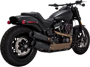 VANCE & HINES Black Hi-Output Mufflers 46547