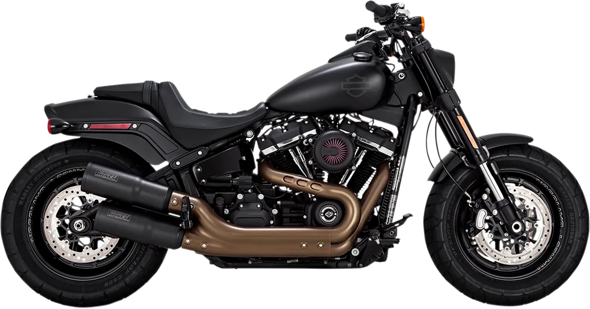 VANCE & HINES Black Hi-Output Mufflers 46547