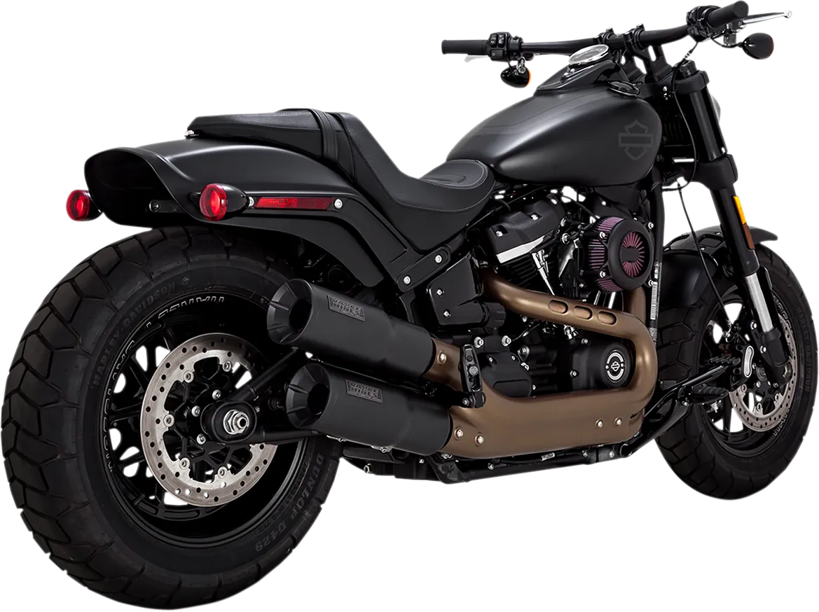 VANCE & HINES Black Hi-Output Mufflers 46547