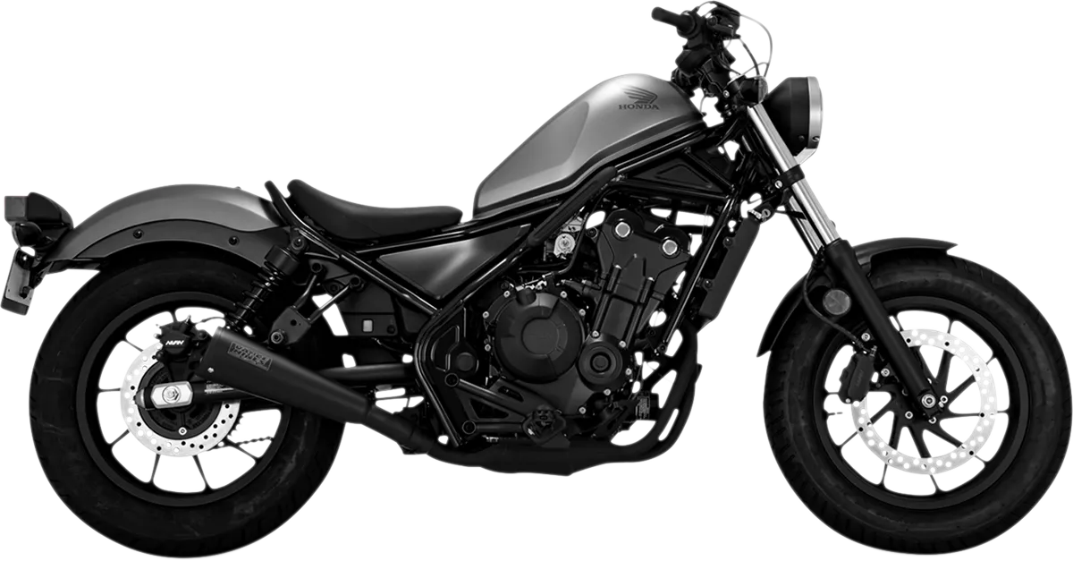 Vance & Hines Exhaust for Honda Rebel 500 2017-2024 Upsweep Black Slip-On Muffler 48421
