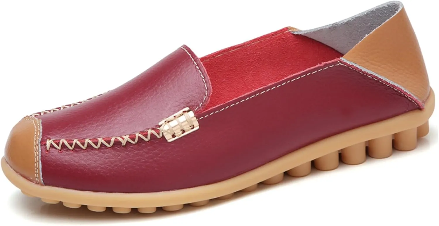VenusCelia Women's Comfort Walking on Clouds Flat Loafer