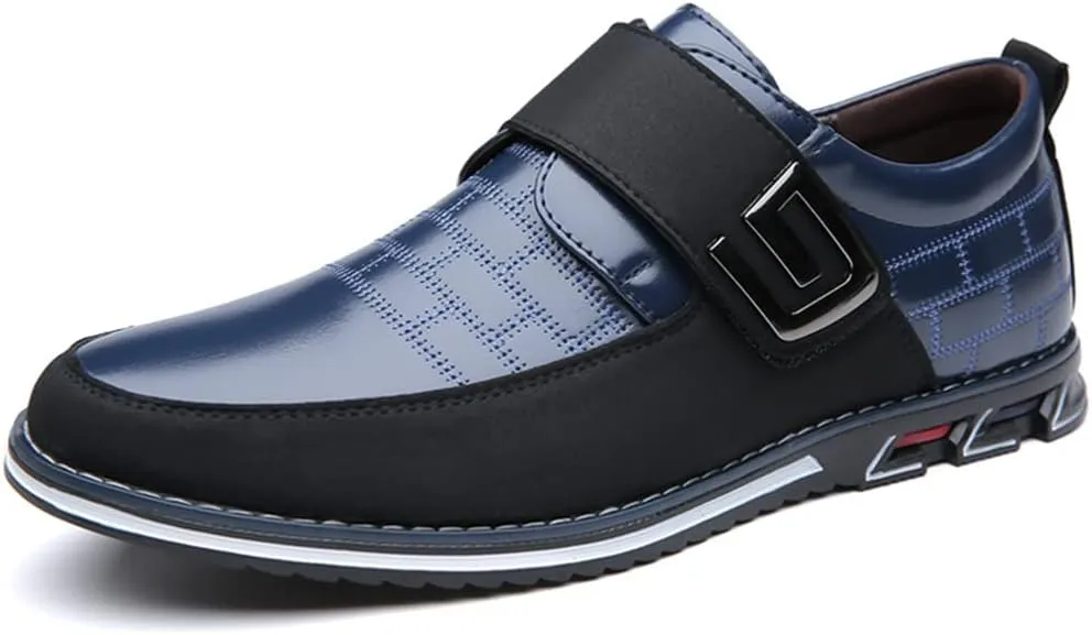 Veslexth Men Casual Driving Sneakers Loafers Breathable Comfort Walking Wing Tips Lace Up Luxury Leather Shoes for Male Business Work Office Dress Outdoor