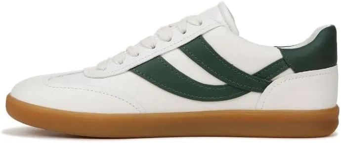 Vince Womens Oasis-W Lace Up Fashion Sneaker Chalk White/Pine Green Leather 6 M