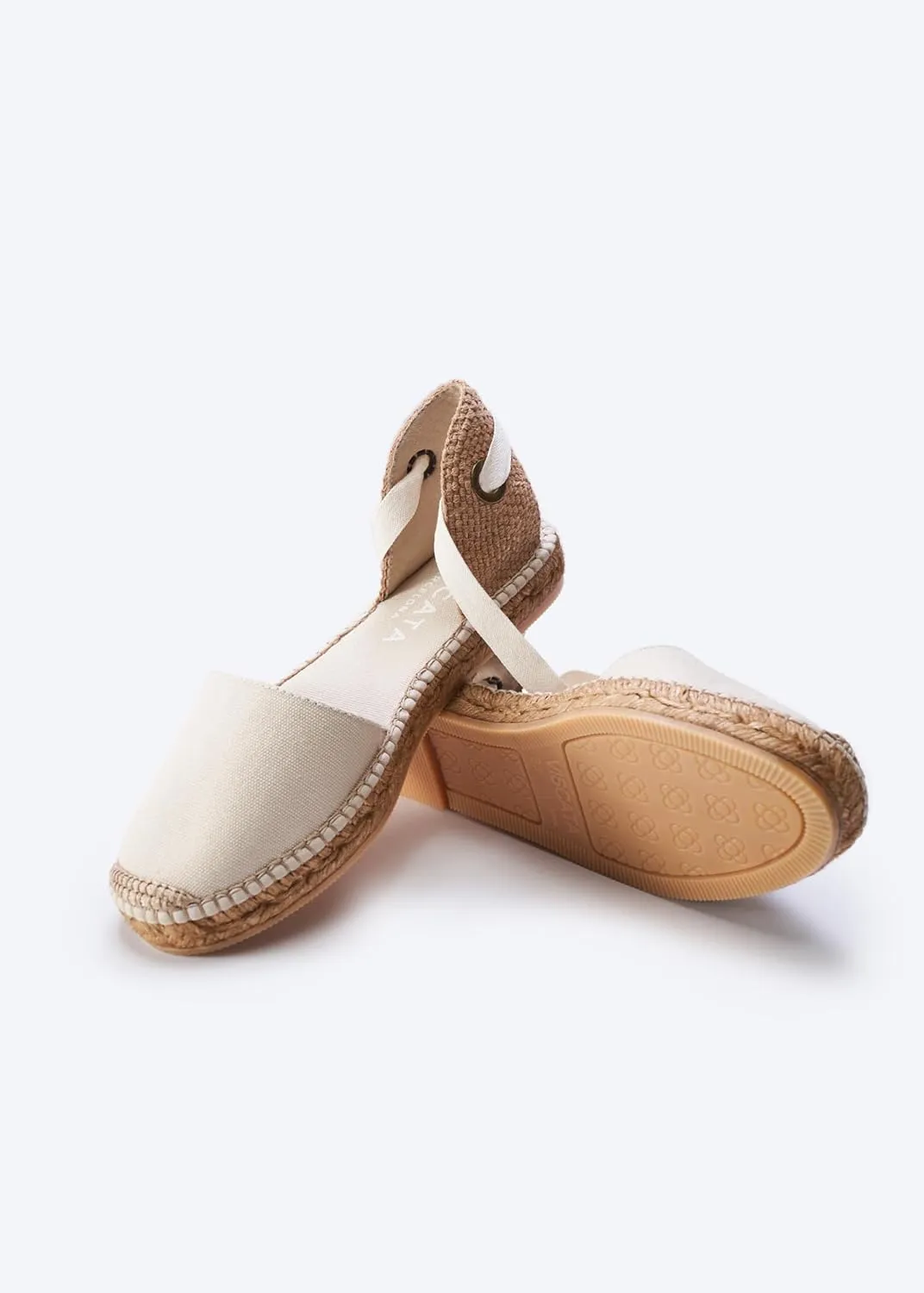 VISCATA Candell Canvas Espadrille Flats Organic Canvas, Comfort and Style for Every Occasion, Size 6-11