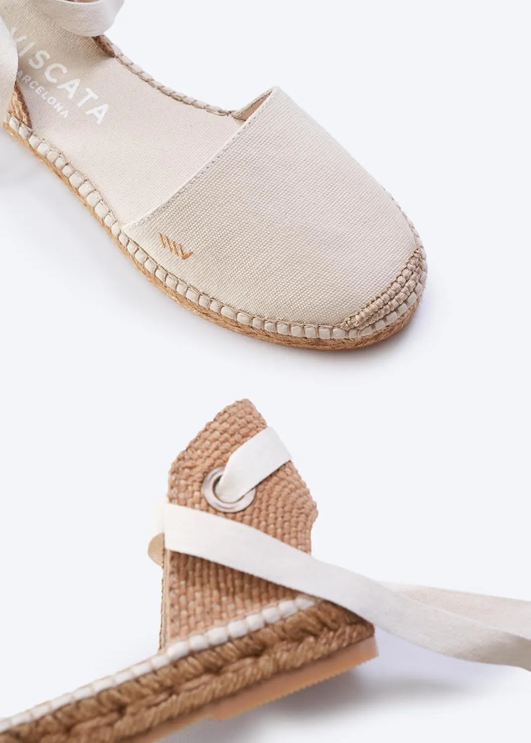 VISCATA Candell Canvas Espadrille Flats Organic Canvas, Comfort and Style for Every Occasion, Size 6-11