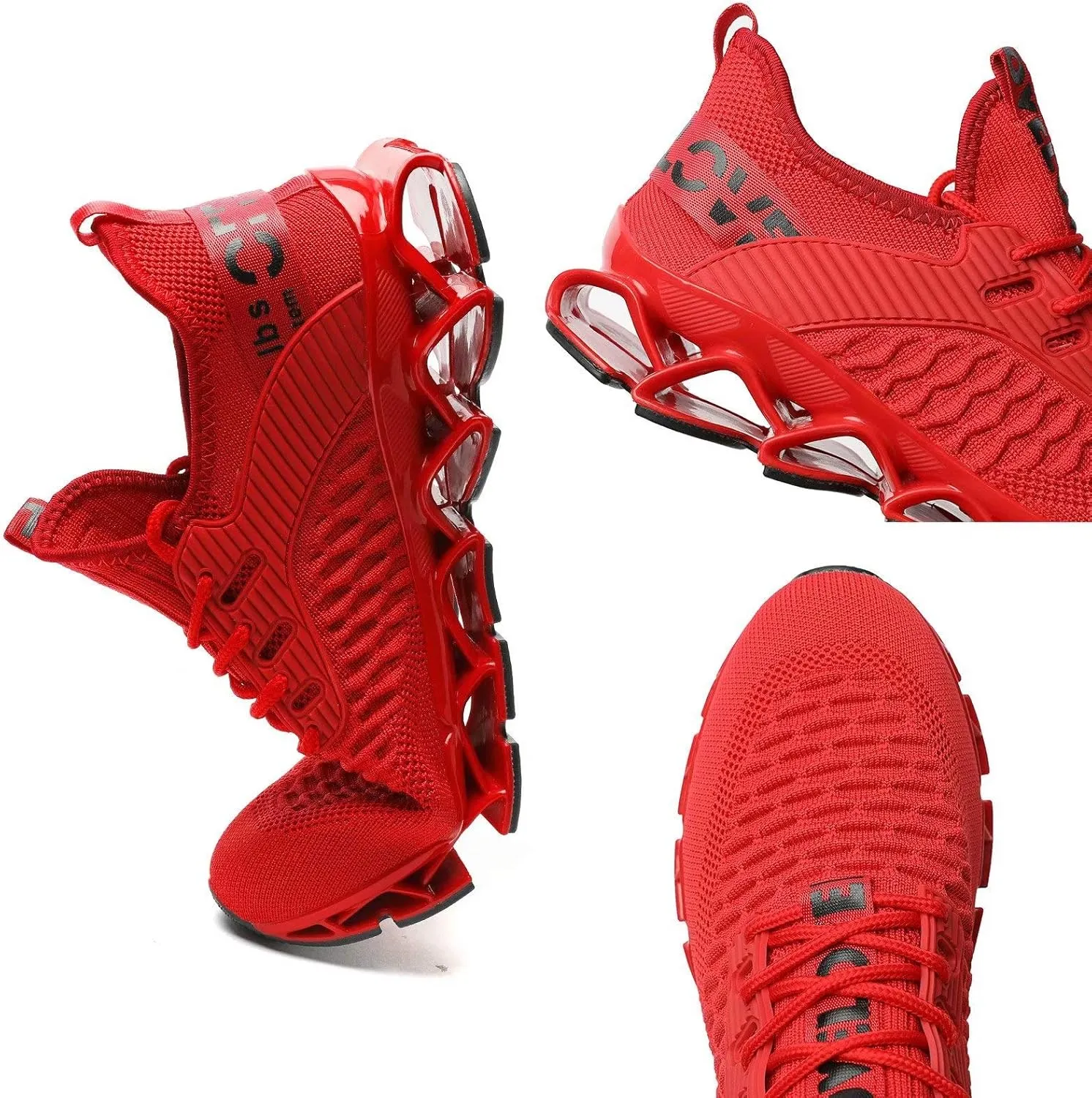 Vooncosir Men's Fashion Sneakers Breathable Mesh Running Shoes Blade Non Slip Soft Sole Casual Athletic Walking Shoes