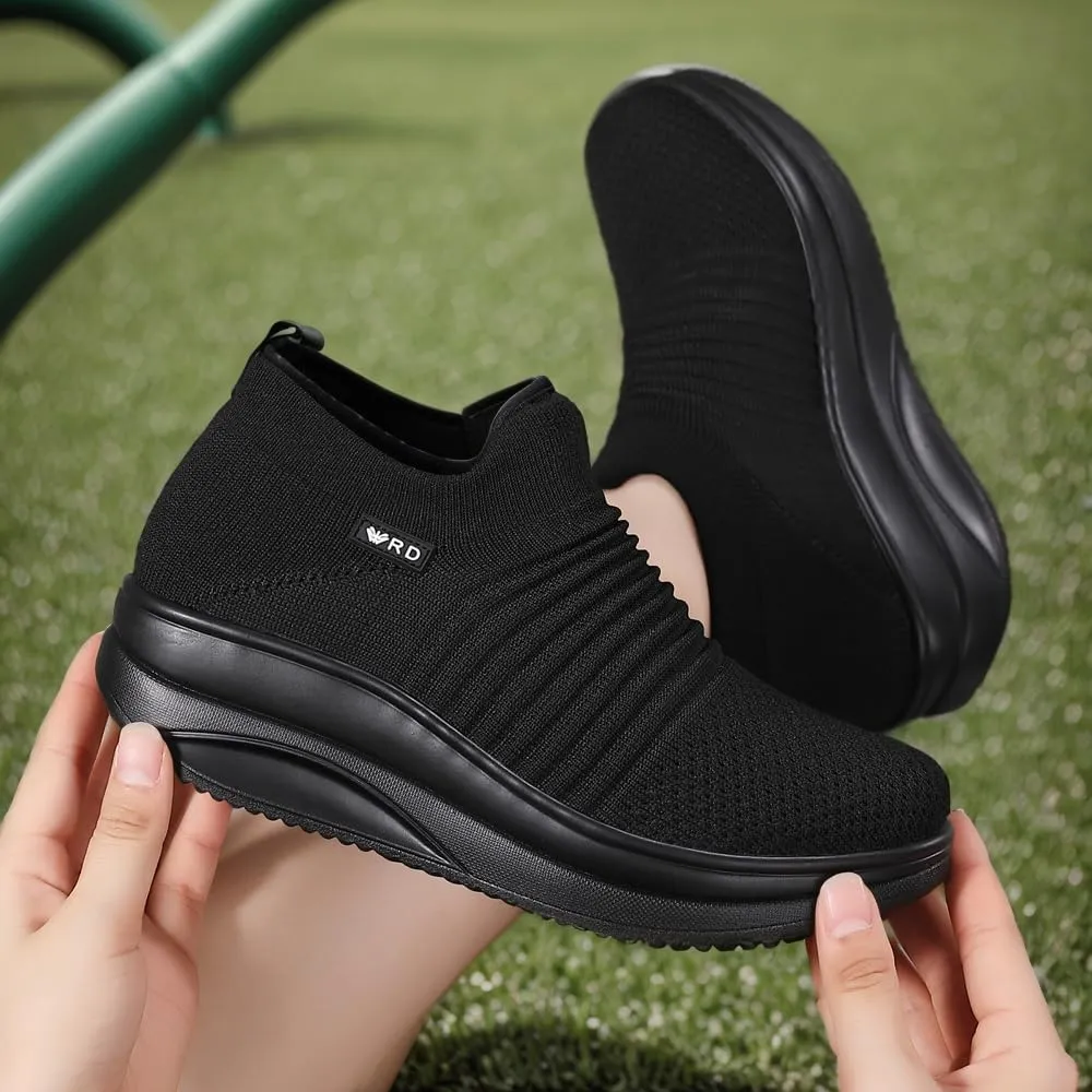 Walking Shoes for Women Slip On Nurse Slip Resistant Work Sock Sneakers Food Service Platform Comfortable Weight Light