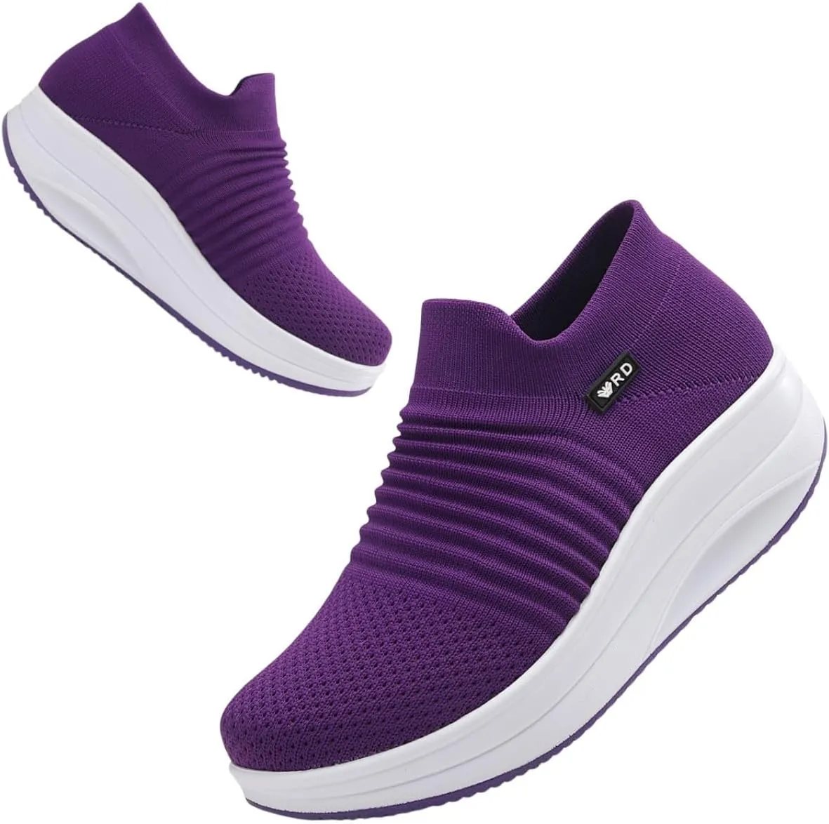 Walking Shoes for Women Slip On Nurse Slip Resistant Work Sock Sneakers Food Service Platform Comfortable Weight Light