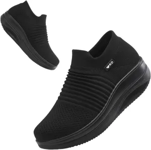 Walking Shoes for Women Slip On Nurse Slip Resistant Work Sock Sneakers Food Service Platform Comfortable Weight Light