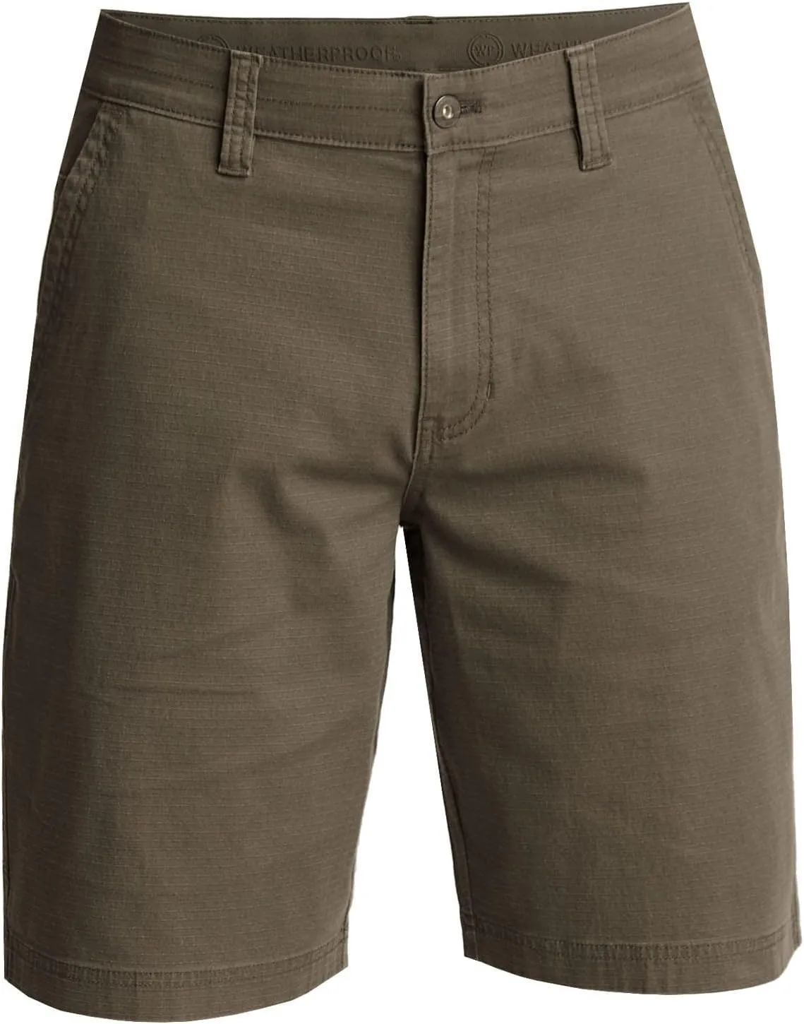Weatherproof Men's Stretch Ripstop Fabric Trail Utility Shorts with Secure Zip Utility Pocket