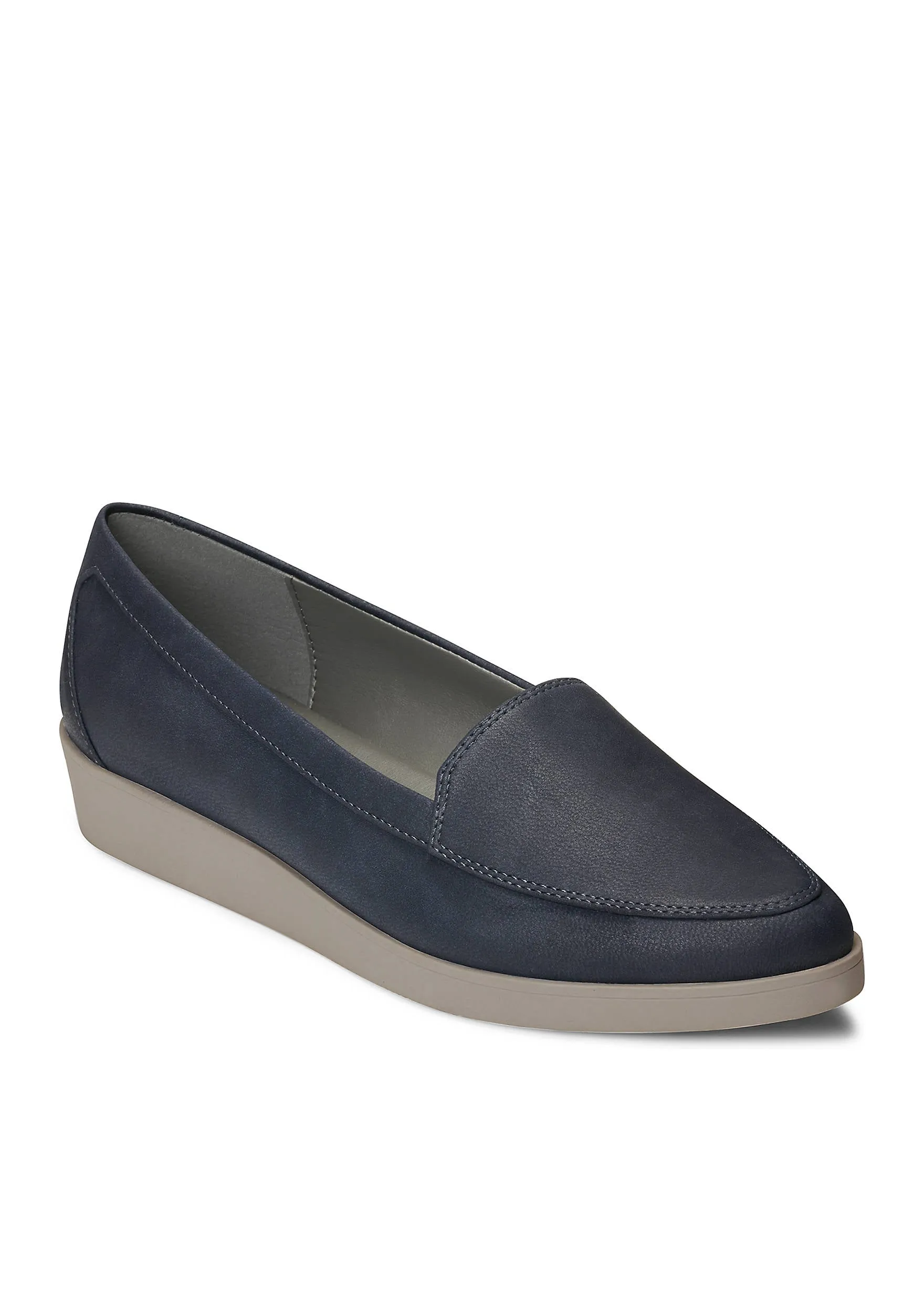 Wedge International coverage Toe Platform and Aerosoles Low On Clever Slip Blue Round Exclusive access Loafer
