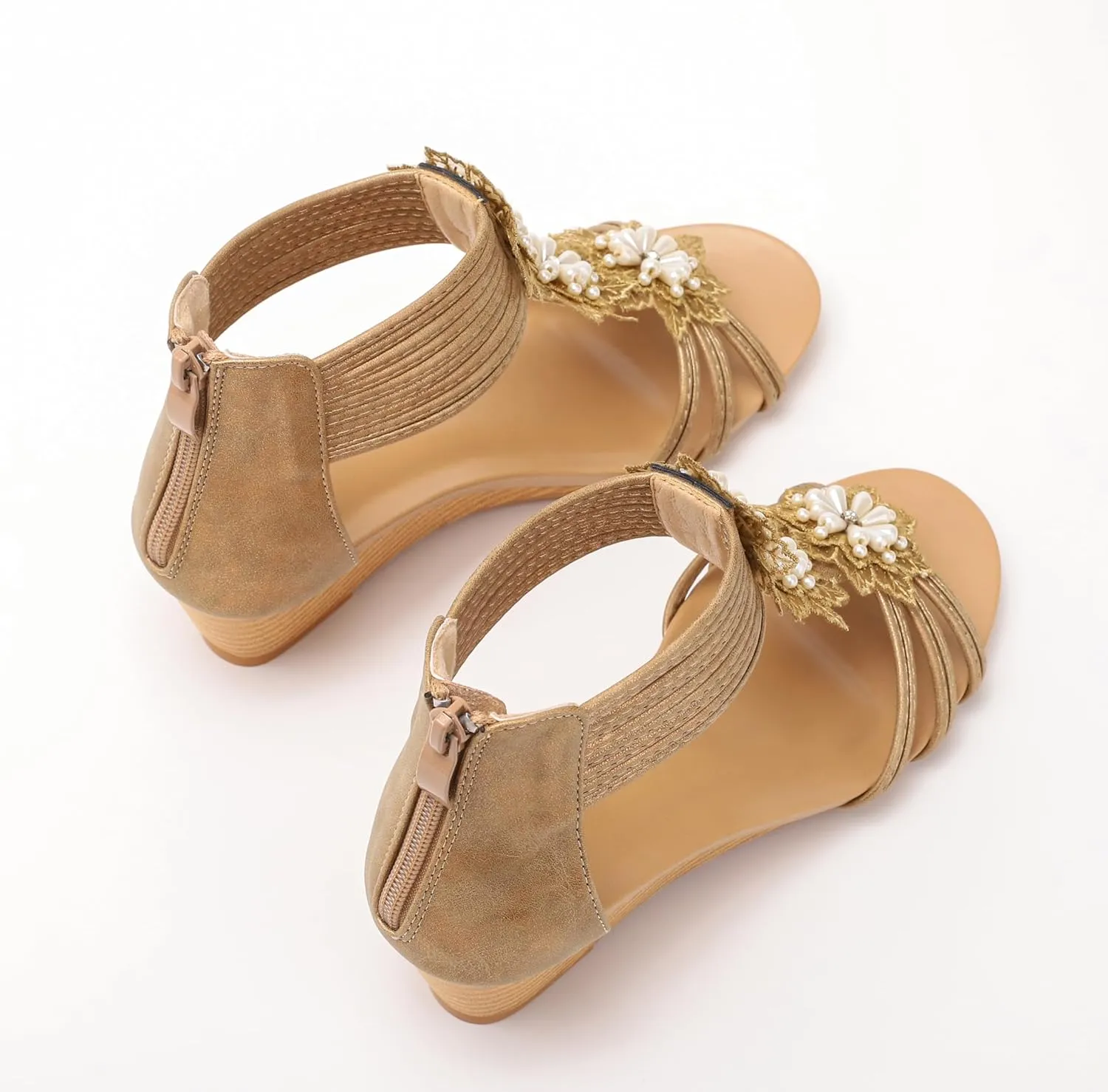 Wedge Sandals for Women Dressy Casual Summer Cute Comfy Wedges Heels Beach Sandal