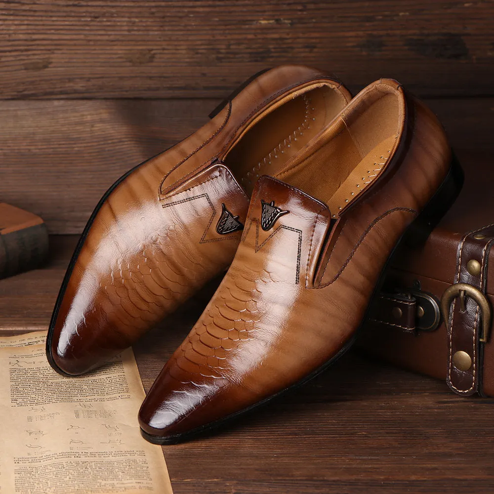 Wildking Men's Slip-Ons Comfort Vintage Business Loafers 5003