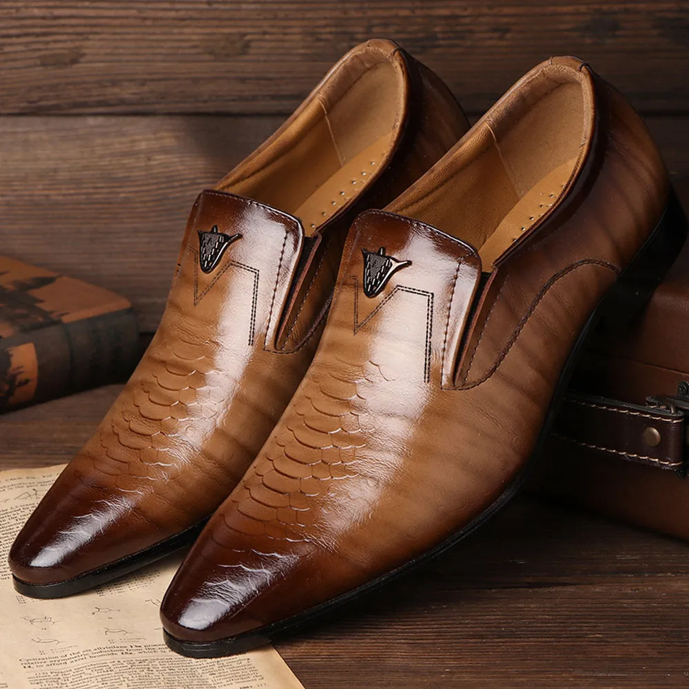 Wildking Men's Slip-Ons Comfort Vintage Business Loafers 5003