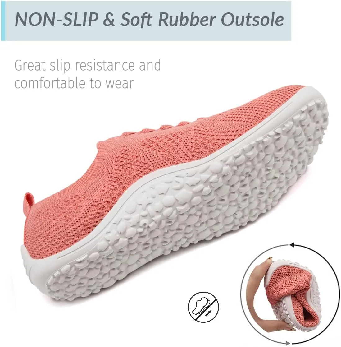Women Barefoot Shoes Slip on Canvas Walking Sports Zero Drop Sole Casual Sneakers Comfortable Breathable Minimalist Soft Beach Outdoor Shoes