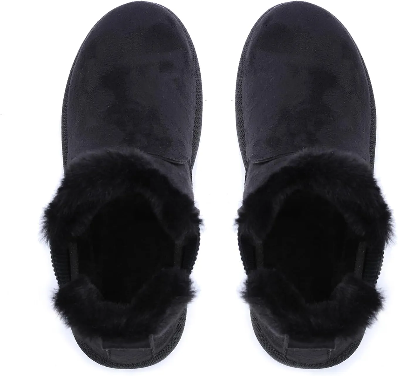 Womens Ankle Boots Warm Fur Lining Waterproof Outdoor Slip-on Winter Snow Booties