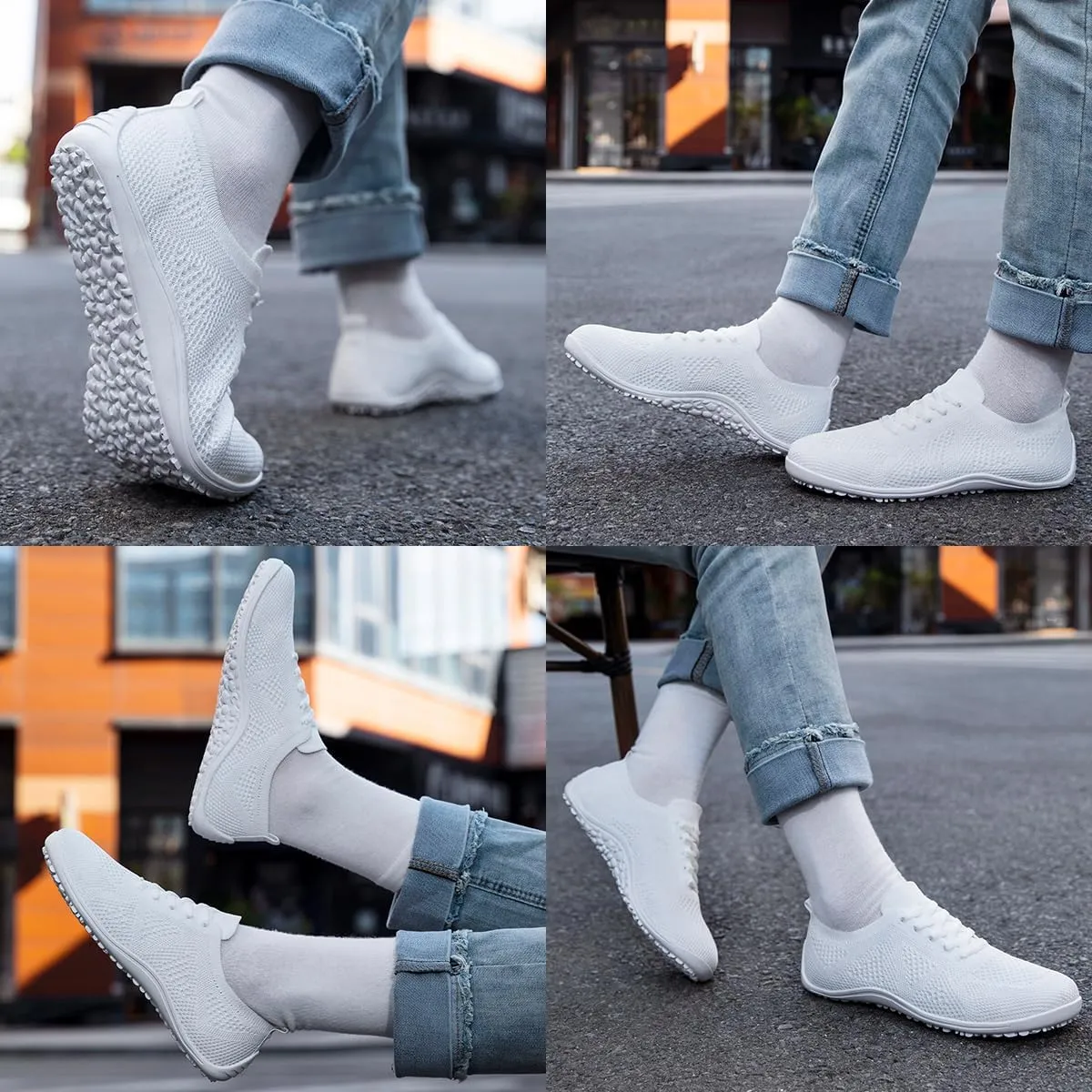 Women's Barefoot Shoes Slip on Zero Drop Workout Shoes Minimalist Comfortable Walking Shoes Lightweight Breathable Soft Beach Outdoor Running Sneakers