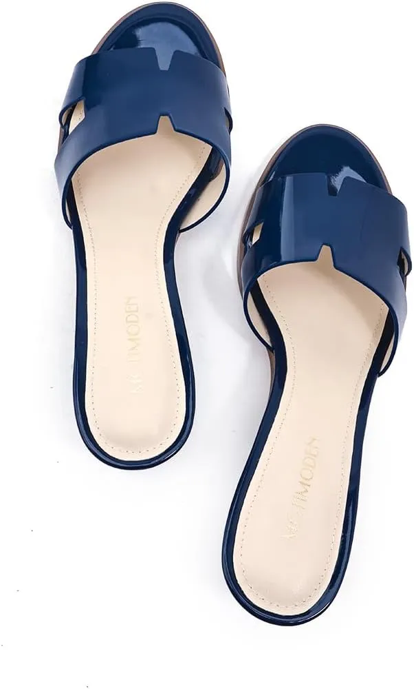 Women's Chunky Open Toe Low Block Heels Kitten Dressy Heels for Women Low Heel Sandals for Women Summer Comfy Heels