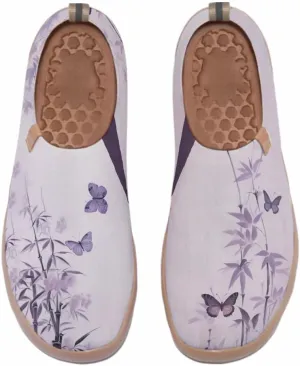 Women's Fashion Art Sneaker Painted Knit Slip-On Loafers Ladies Travel Shoes