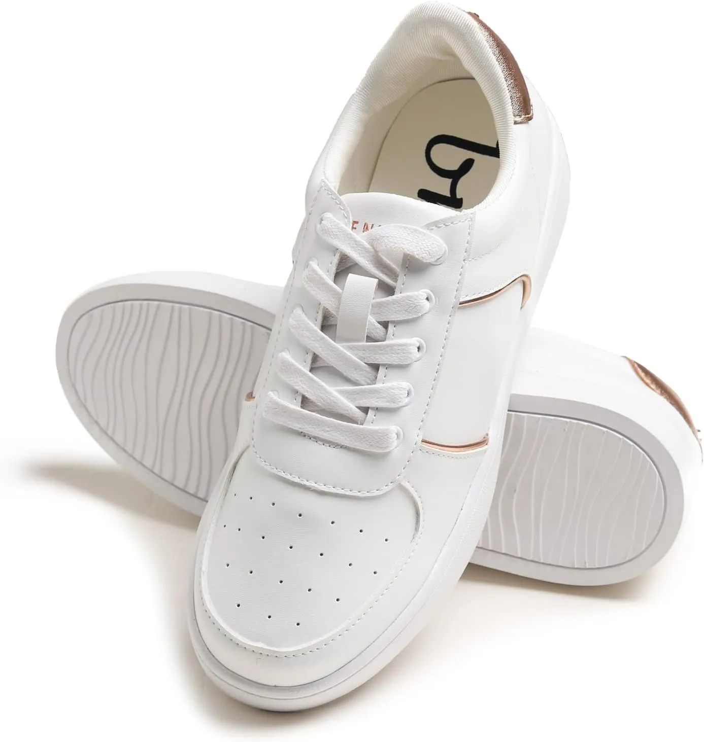 Women's Fashion Bling Deco Party Lightweight Vegan Leather Sneaker
