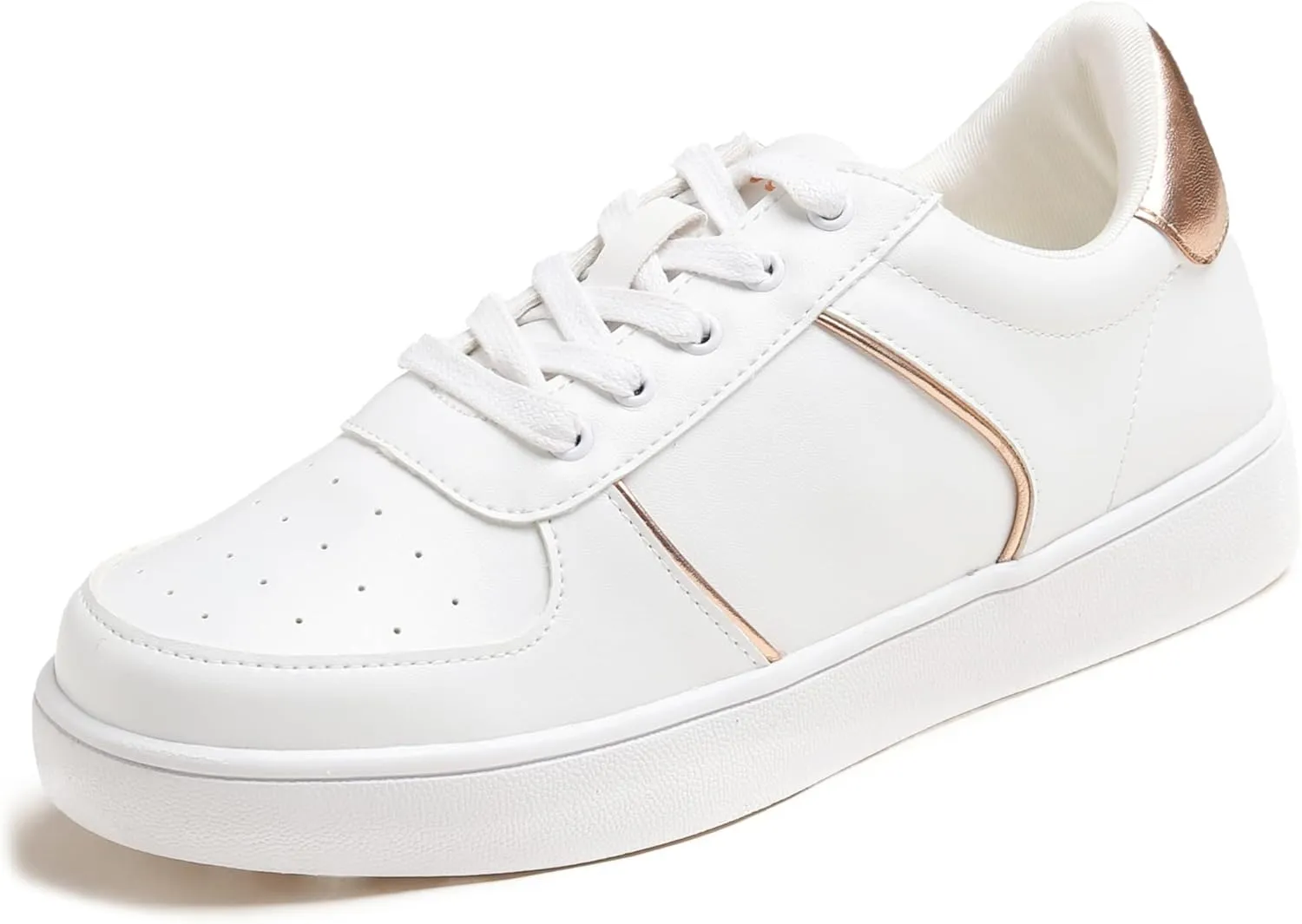 Women's Fashion Bling Deco Party Lightweight Vegan Leather Sneaker