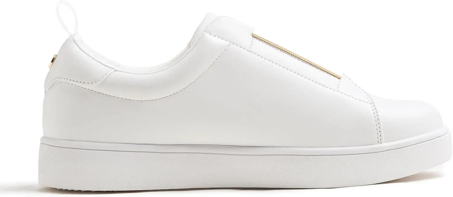 Women's Fashion Bling Deco Party Lightweight Vegan Leather Sneaker