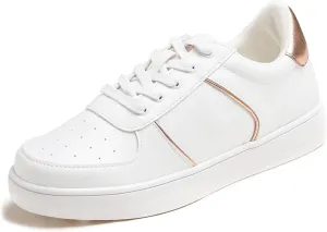 Women's Fashion Bling Deco Party Lightweight Vegan Leather Sneaker