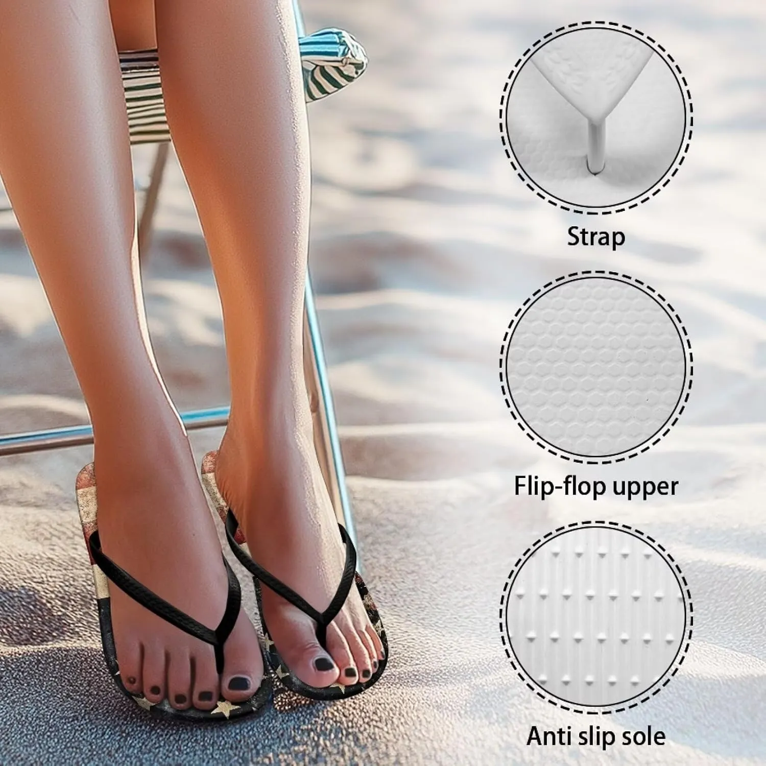 Women's Fashion Slippers Bedroom Bathroom Shower Shoes Slip On Sandals Slides Casual Peep Toe Beach Slippers Anti Slip Size US 5.5-9.5