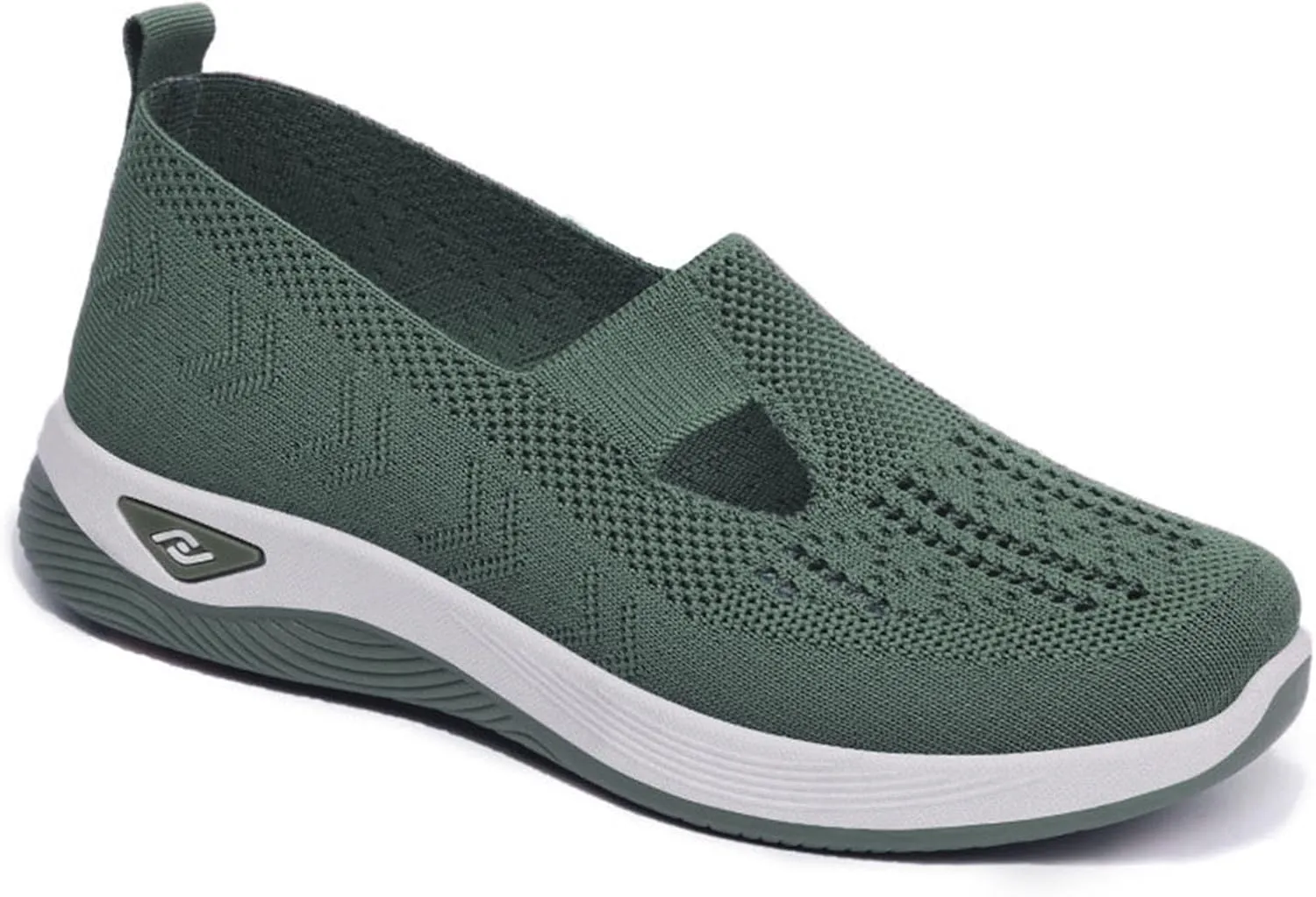 Women's Orthopedic Athletic Walking Shoes Slip On Casual Moderatearch Support Mesh-Comfortable Workout Sneakers