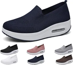 Women's Orthopedic Walking Shoes, Slip-On Non-Slip Light Air Cushion Orthopedic Sneakers for Arch Support