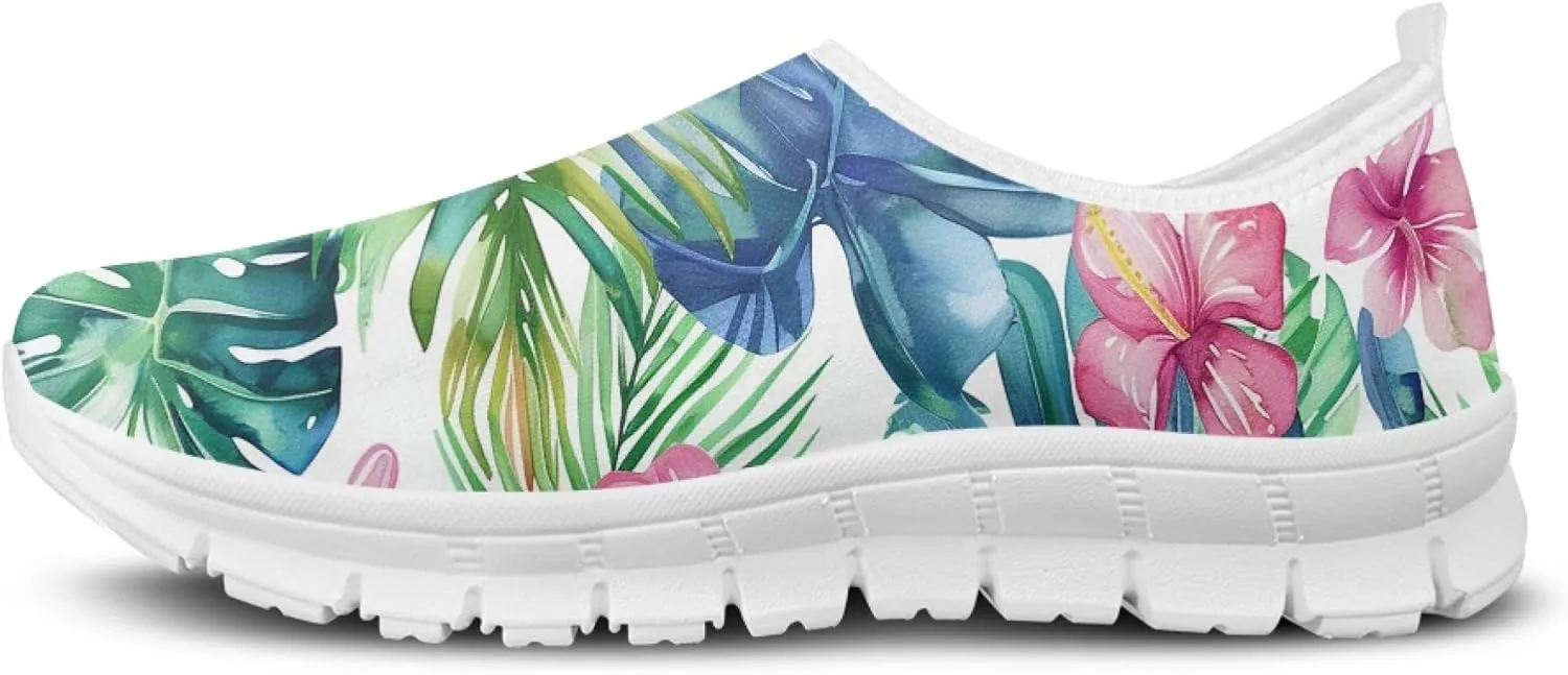 Women's Slip-On Walking Shoes Breathable Mesh Sneakers Casual Shoes