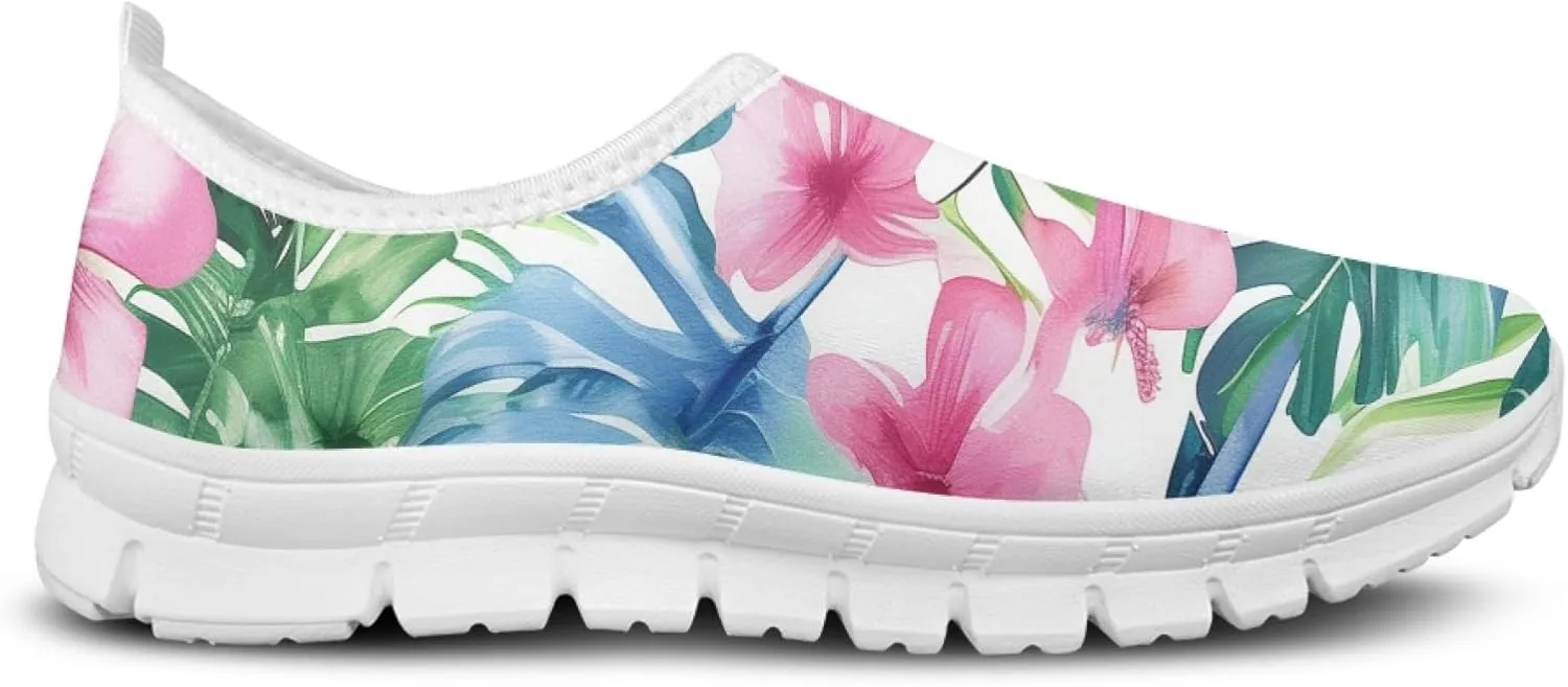 Women's Slip-On Walking Shoes Breathable Mesh Sneakers Casual Shoes