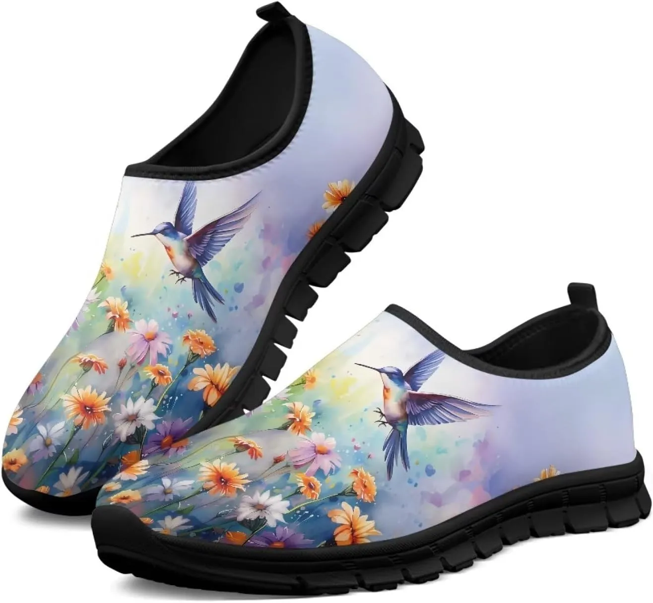 Women's Sneaker Casual Low Top Hiking Sneaker Outdoor Lightweight Breathable Slip On Soft Holiday Shoes for Womens