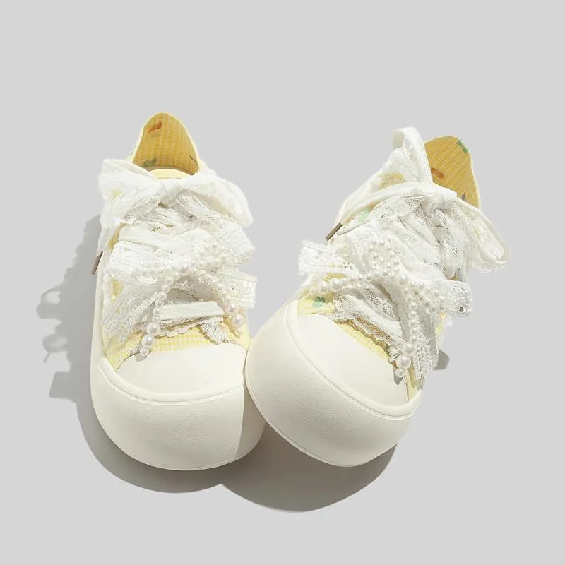 Women's Summer Plaid Canvas Shoes Fashion Casual