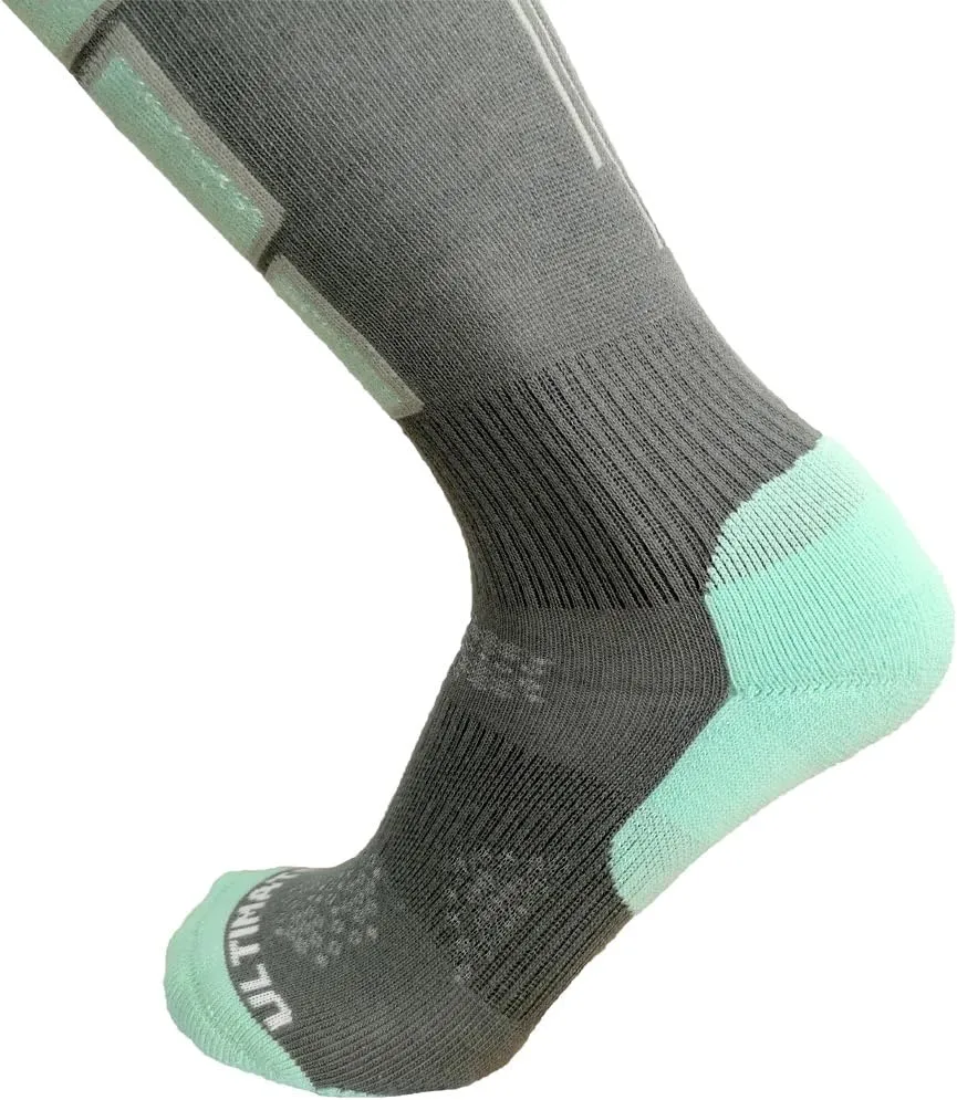 Womens Thermolite Ski Snowboard Socks - Girls Performance Material with Cushioning Support Stretch Padding Breathable Warm -