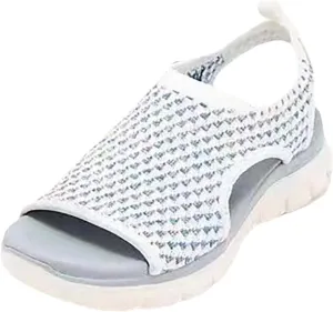 Womens Walking Sandals Comfortable Arch Support Orthopedic Platform Silde Open Toe Sport Shoes for Summer Beach
