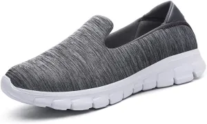 Women's Walking Shoes Slip on Fashion Sneaker with Support Flats