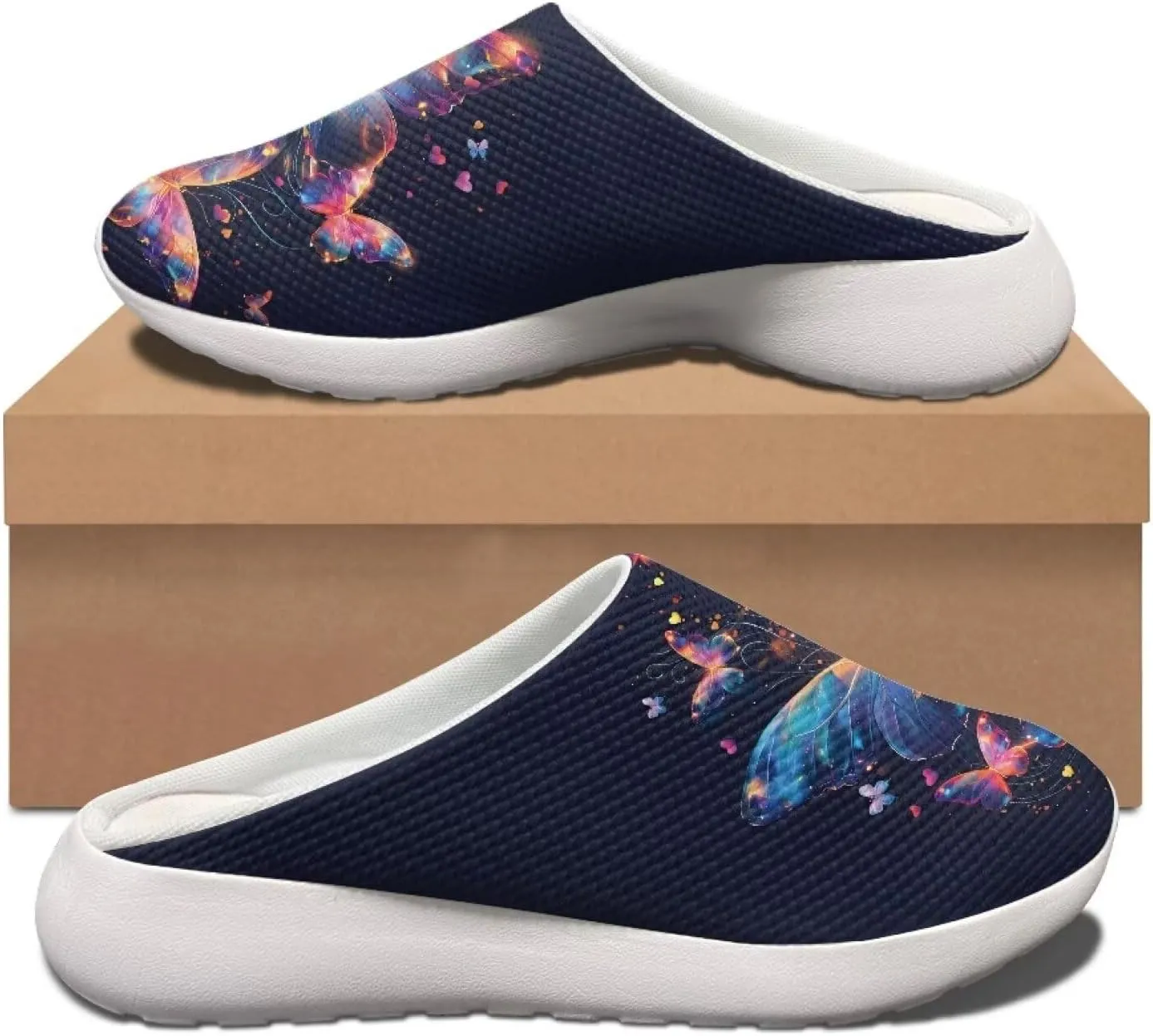 Women's Water Sandals Casual Light Slippers Funny Graphic Garden Clogs Slip On Water Shoes