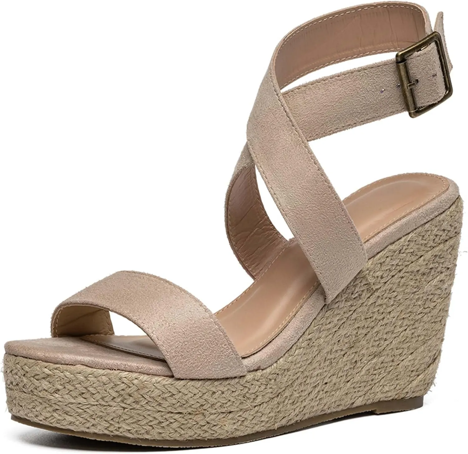 Women's Wedge Heel Open Toe Sandals Lightweight Breathable Summer Beach & Dress Sandals for Casual Elegance