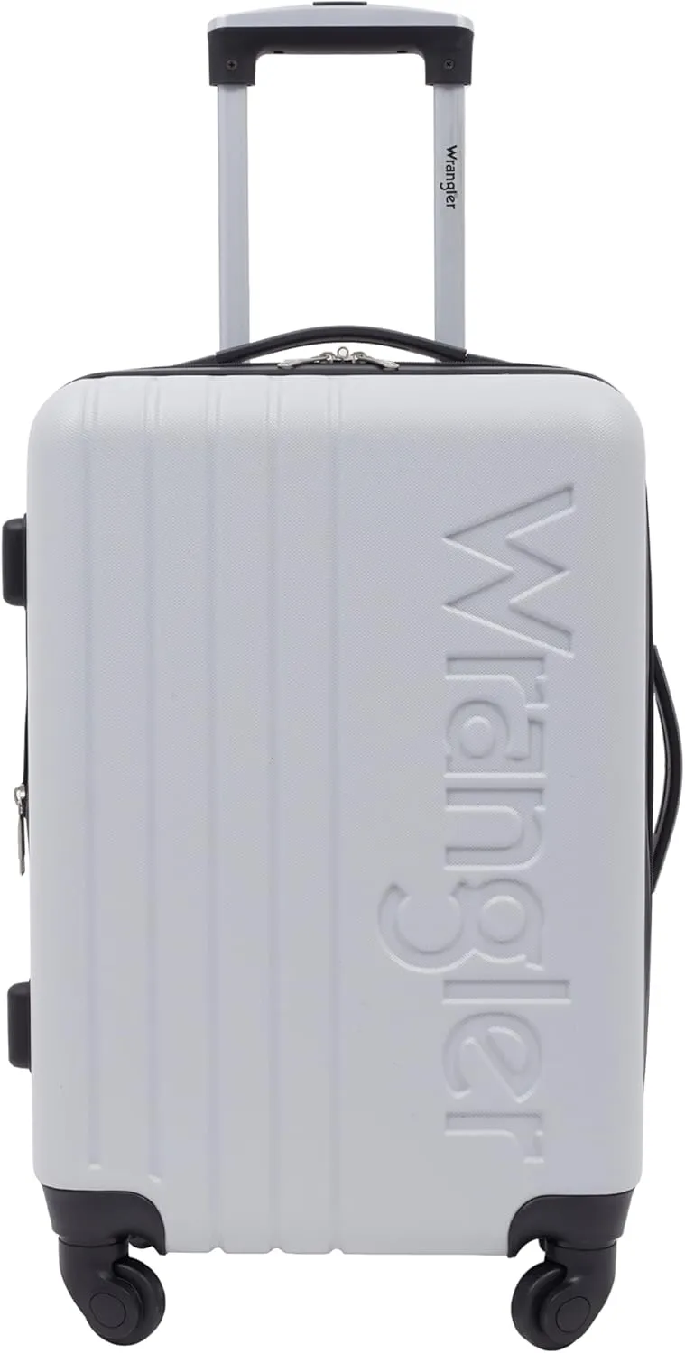 Wrangler Luggage Set, Grey, 20" Carry-On